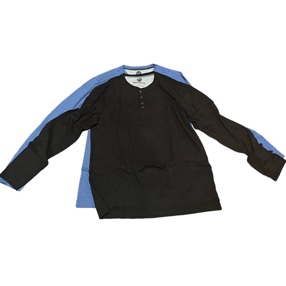 Weatherproof Other - Weatherproof Men’s Long Sleeve Henley Tops 2 Pack